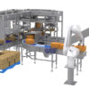 Auto Cheese Block Deboxing System, Cheese Block Robotic Palletizer